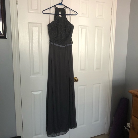 David’s Bridal Graphite Bridesmaid Dress size 8 - Picture 1 of 5